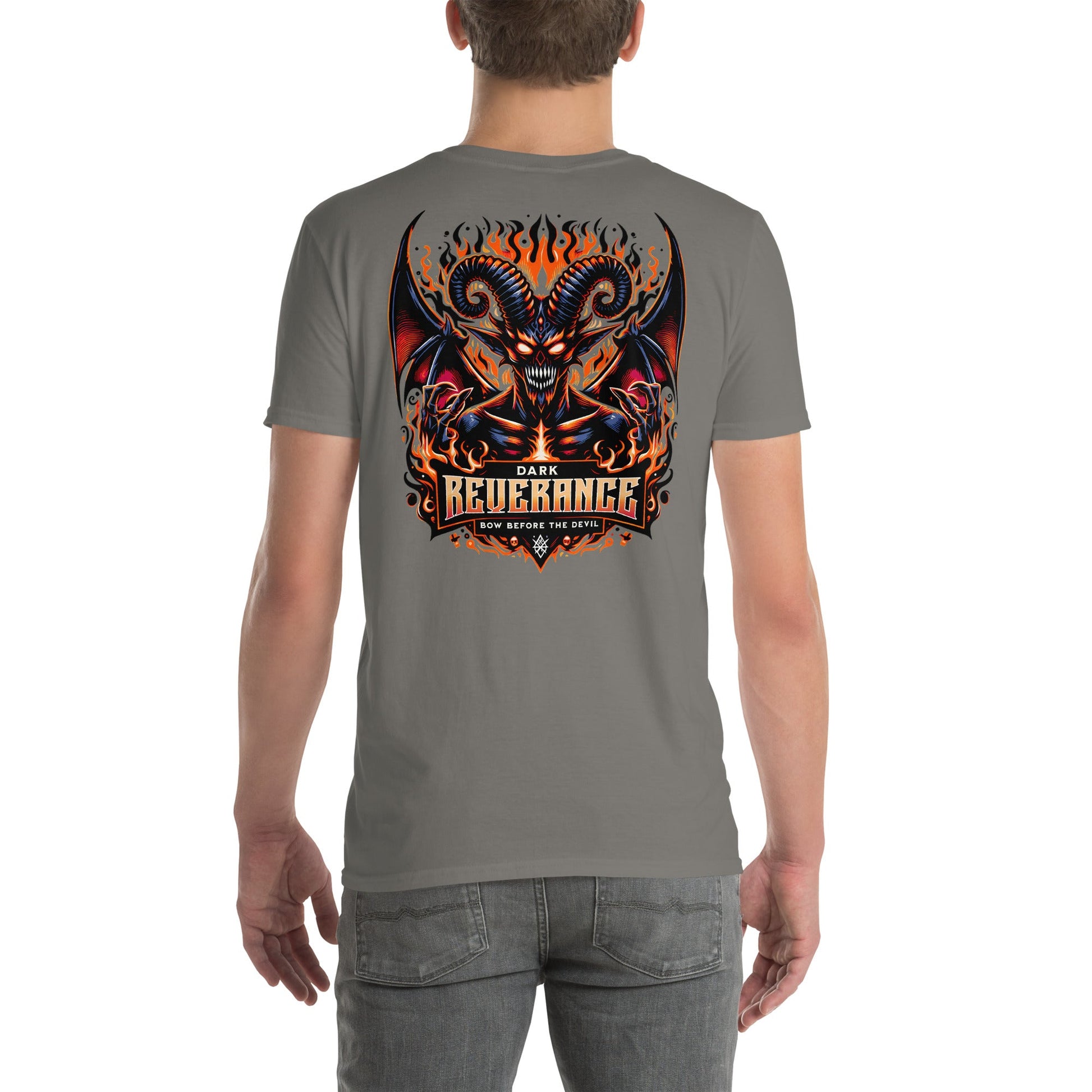 Dark Reverance T-Shirt | Bow Before the Devil - Charcoal - T-Shirts Online