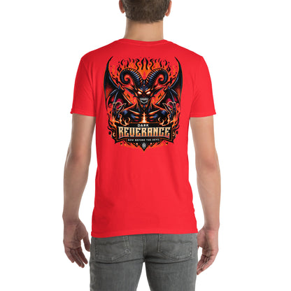 Dark Reverance T-Shirt | Bow Before the Devil - Red - T-Shirts Online