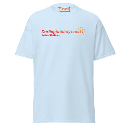 Darlingholdmyhand Tee – Holiday Vibes & Warm Feels - Light Blue - T-Shirts Online