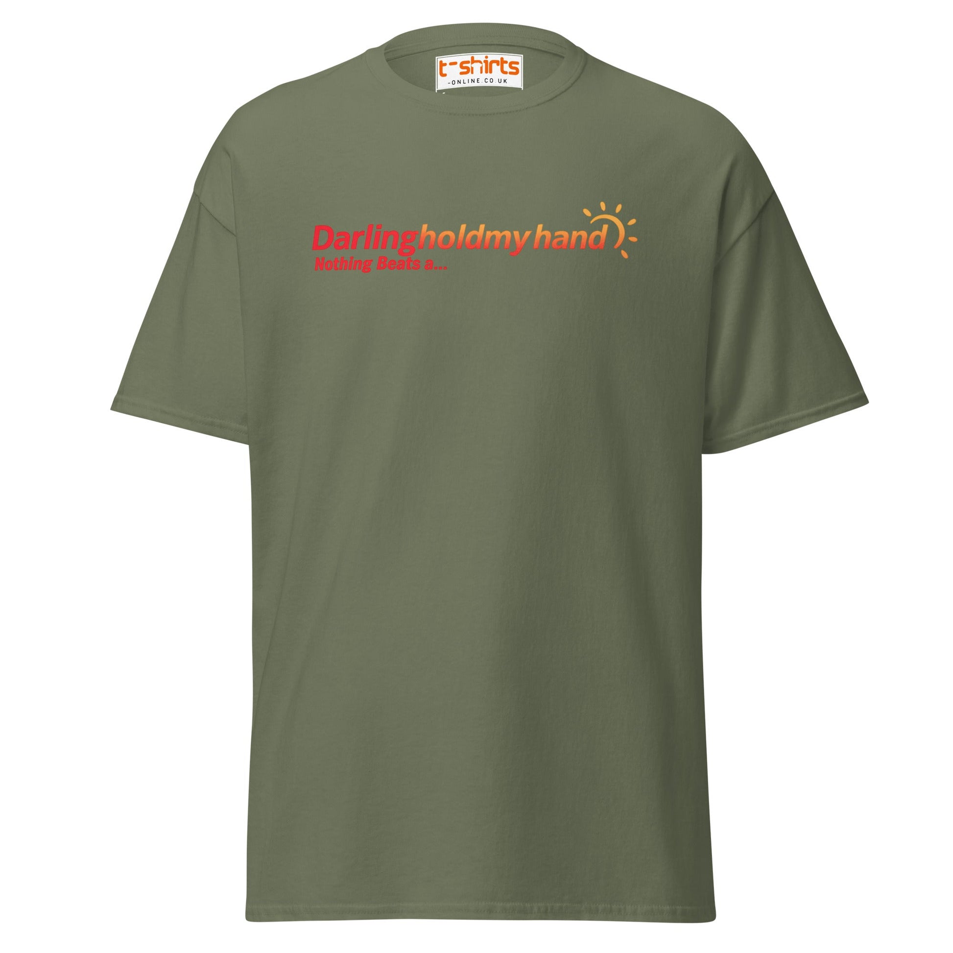 Darlingholdmyhand Tee – Holiday Vibes & Warm Feels - Military Green - T-Shirts Online