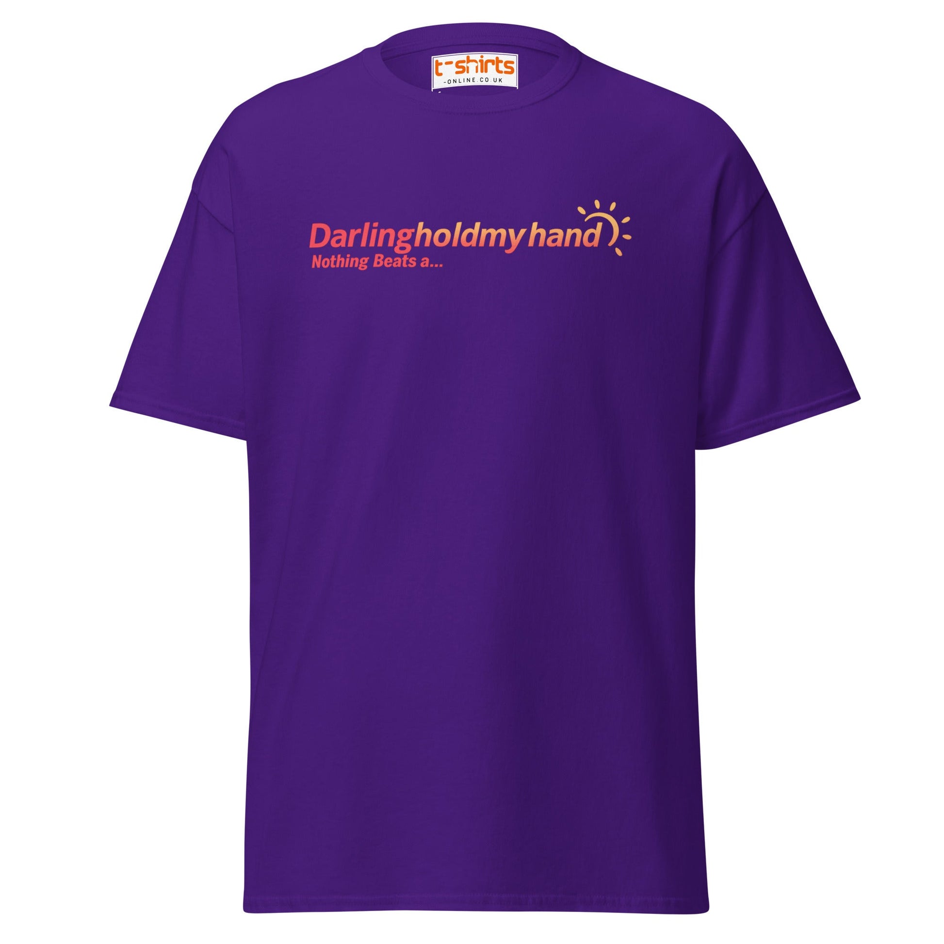 Darlingholdmyhand Tee – Holiday Vibes & Warm Feels - Purple - T-Shirts Online