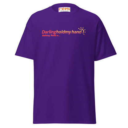 Darlingholdmyhand Tee – Holiday Vibes & Warm Feels - Purple - T-Shirts Online