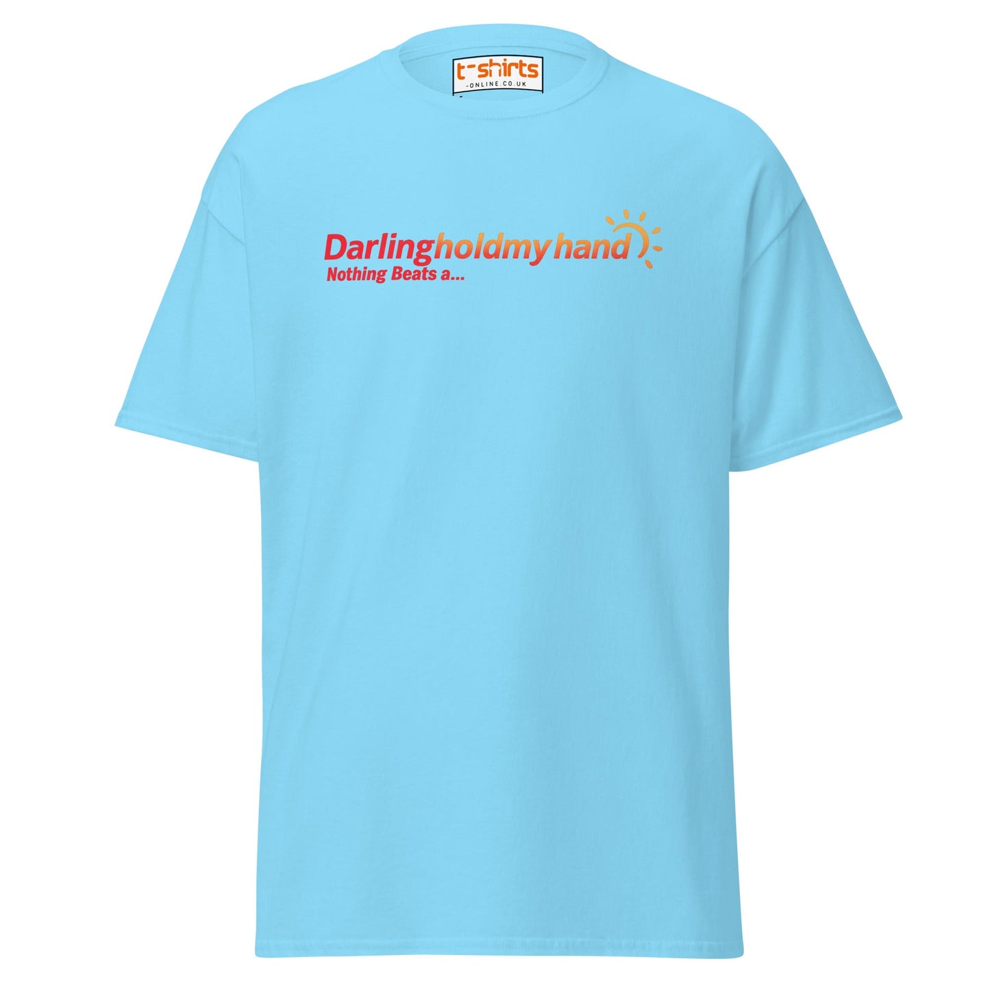 Darlingholdmyhand Tee – Holiday Vibes & Warm Feels - Sky - T-Shirts Online
