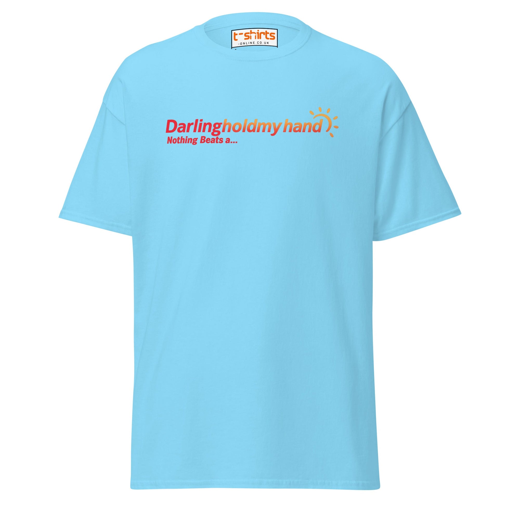 Darlingholdmyhand Tee – Holiday Vibes & Warm Feels - Sky - T-Shirts Online