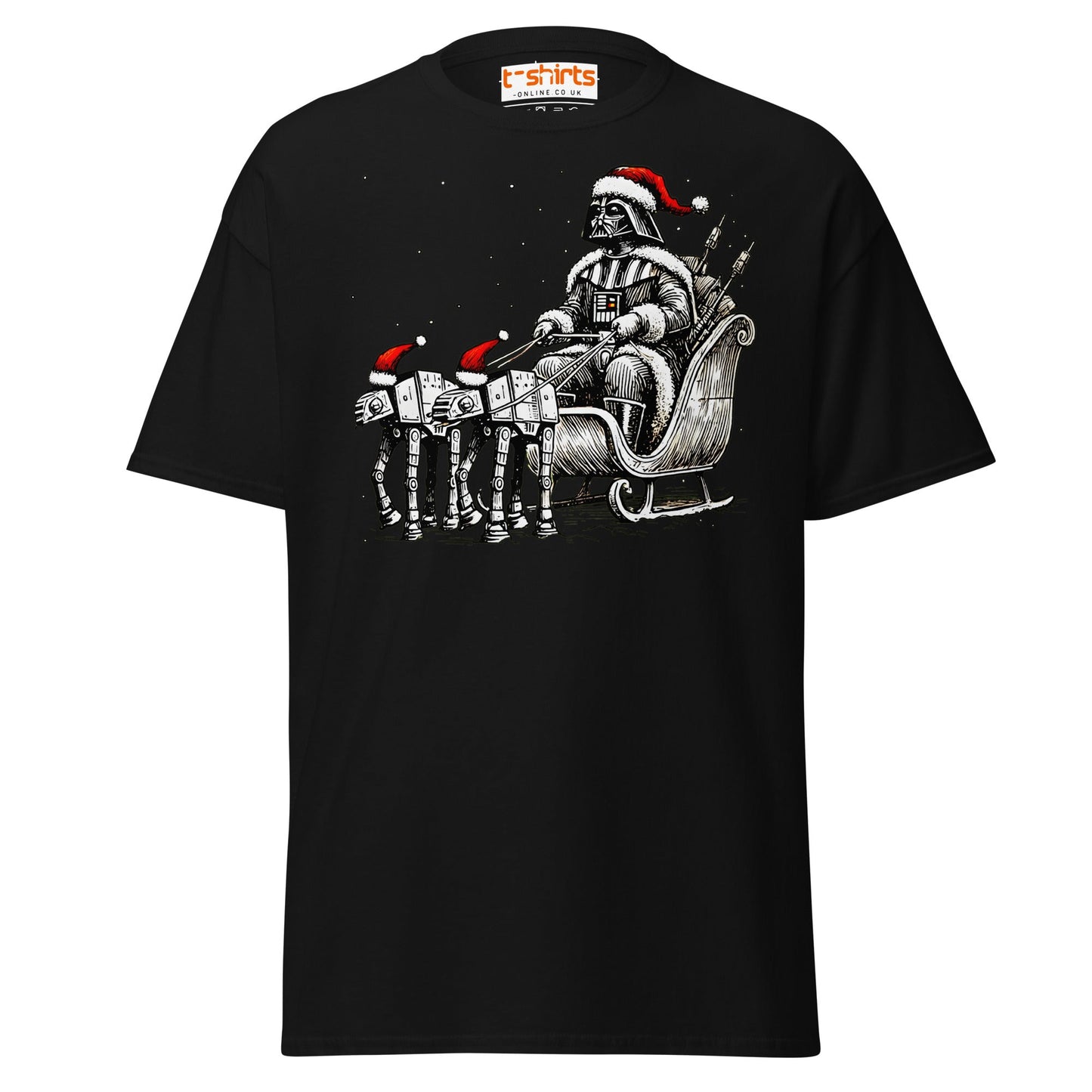 Darth Santa T-Shirt | Funny Sci - Fi Christmas Tee - Black - T-Shirts Online
