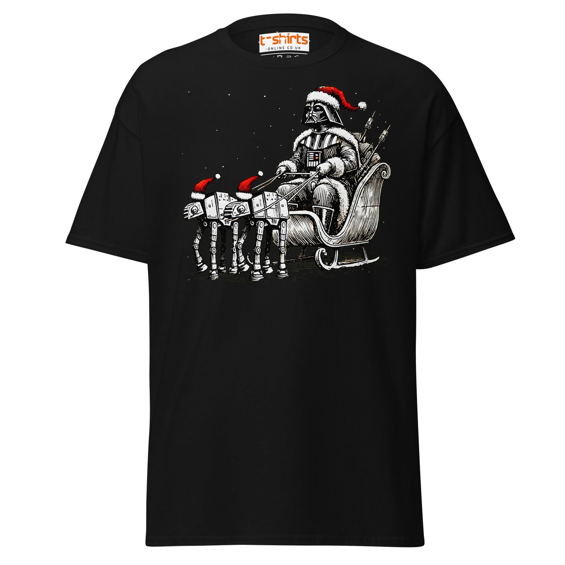 Darth Santa T-Shirt | Funny Sci - Fi Christmas Tee - Black - T-Shirts Online