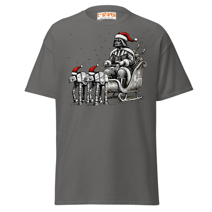 Darth Santa T-Shirt | Funny Sci - Fi Christmas Tee - Charcoal - T-Shirts Online