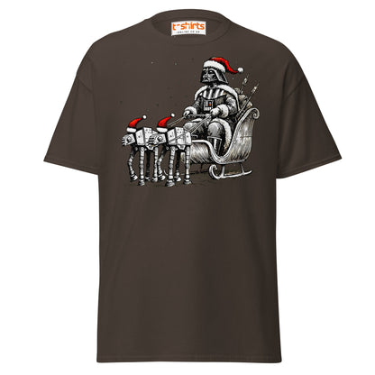 Darth Santa T-Shirt | Funny Sci - Fi Christmas Tee - Dark Chocolate - T-Shirts Online
