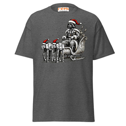 Darth Santa T-Shirt | Funny Sci - Fi Christmas Tee - Dark Heather - T-Shirts Online