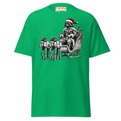 Darth Santa T-Shirt | Funny Sci - Fi Christmas Tee - Irish Green - T-Shirts Online