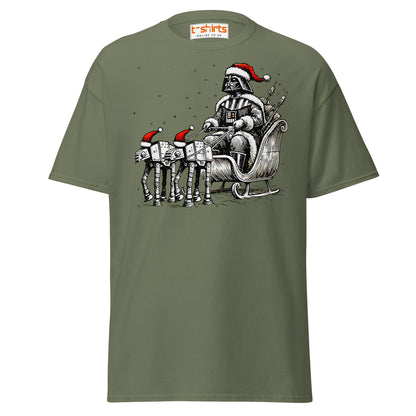 Darth Santa T-Shirt | Funny Sci - Fi Christmas Tee - Military Green - T-Shirts Online