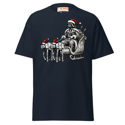 Darth Santa T-Shirt | Funny Sci - Fi Christmas Tee - Navy - T-Shirts Online