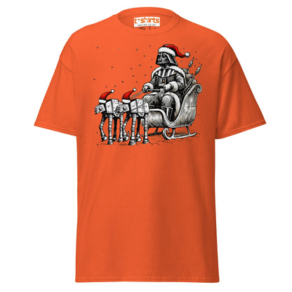 Darth Santa T-Shirt | Funny Sci - Fi Christmas Tee - Orange - T-Shirts Online