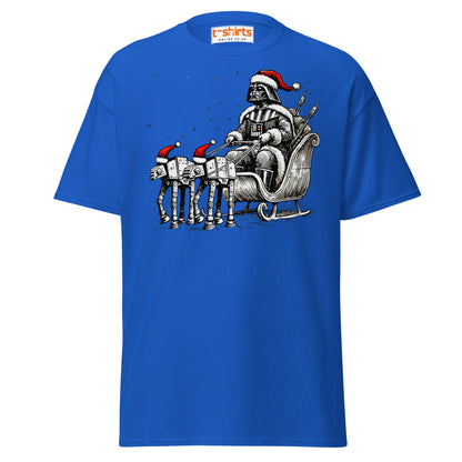 Darth Santa T-Shirt | Funny Sci - Fi Christmas Tee - Royal - T-Shirts Online