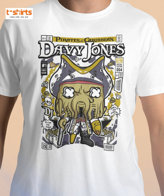 Davy Jones Pirates Funko Style T-Shirt - Black - T-Shirts Online