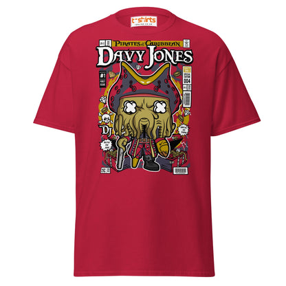 Davy Jones Pirates Funko Style T-Shirt - Cardinal - T-Shirts Online