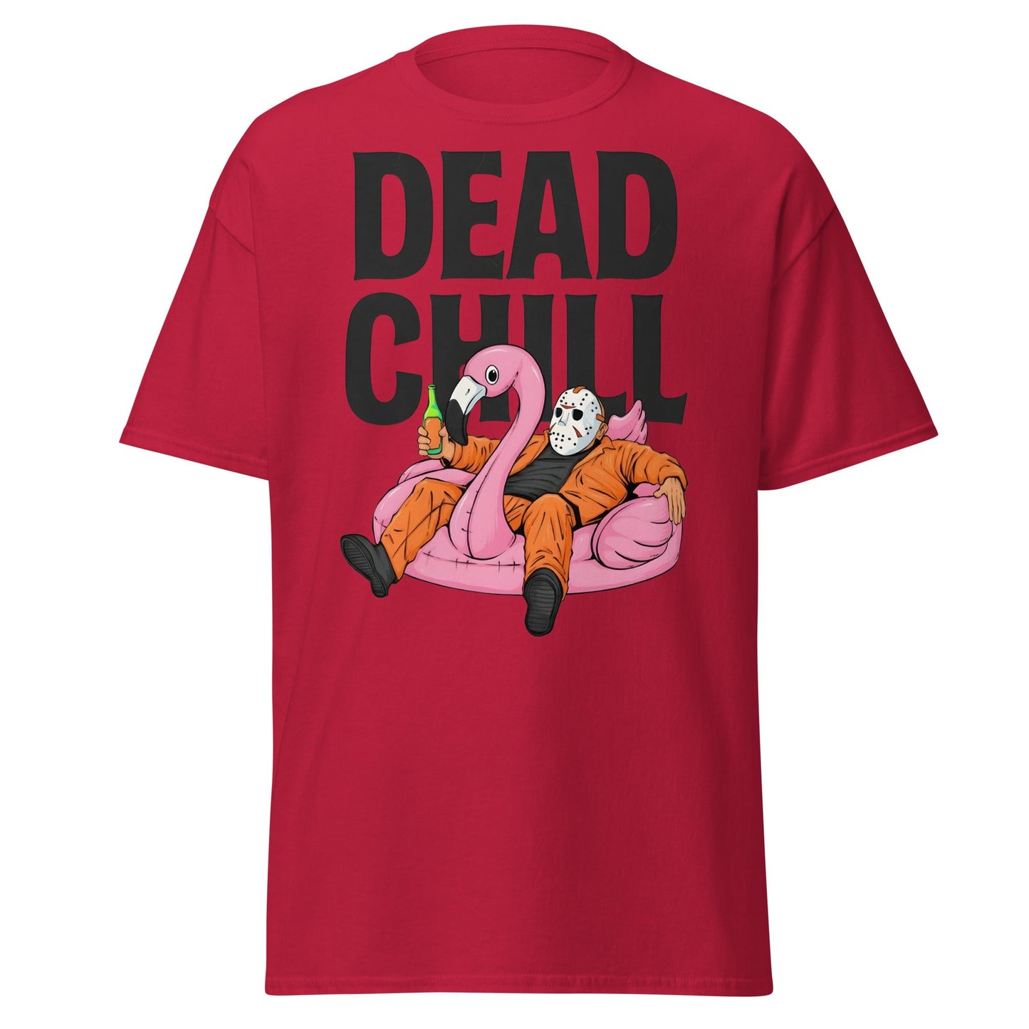 Dead Chill T-Shirt | Funny Horror Slasher Parody Tee - Cardinal - T-Shirts Online