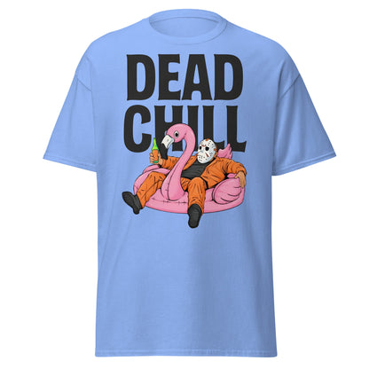 Dead Chill T-Shirt | Funny Horror Slasher Parody Tee - Carolina Blue - T-Shirts Online
