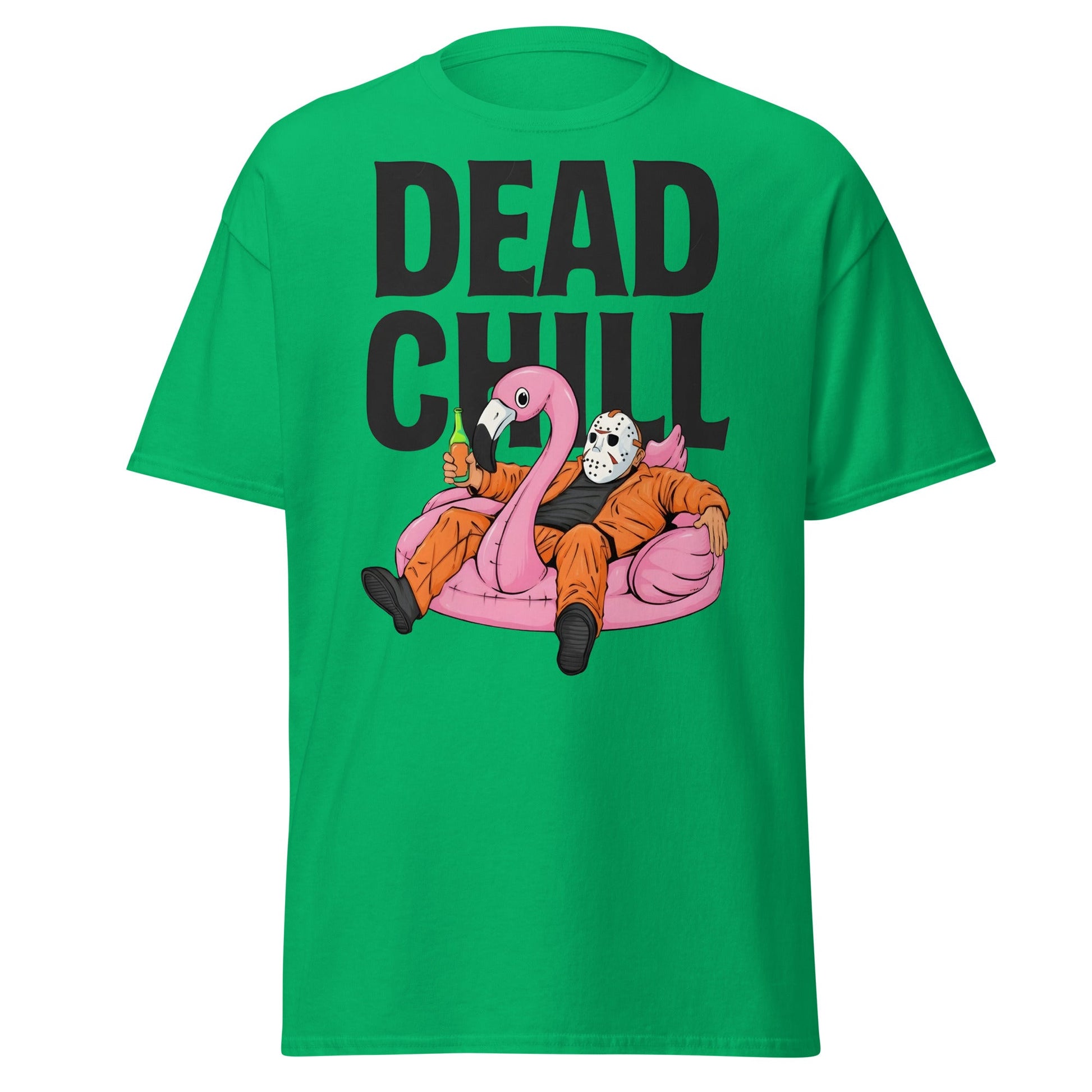 Dead Chill T-Shirt | Funny Horror Slasher Parody Tee - Irish Green - T-Shirts Online