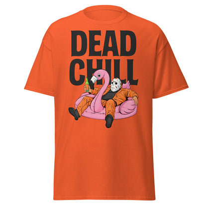 Dead Chill T-Shirt | Funny Horror Slasher Parody Tee - Orange - T-Shirts Online