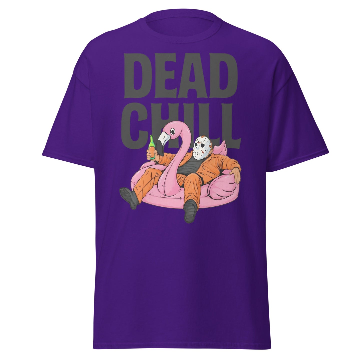 Dead Chill T-Shirt | Funny Horror Slasher Parody Tee - Purple - T-Shirts Online