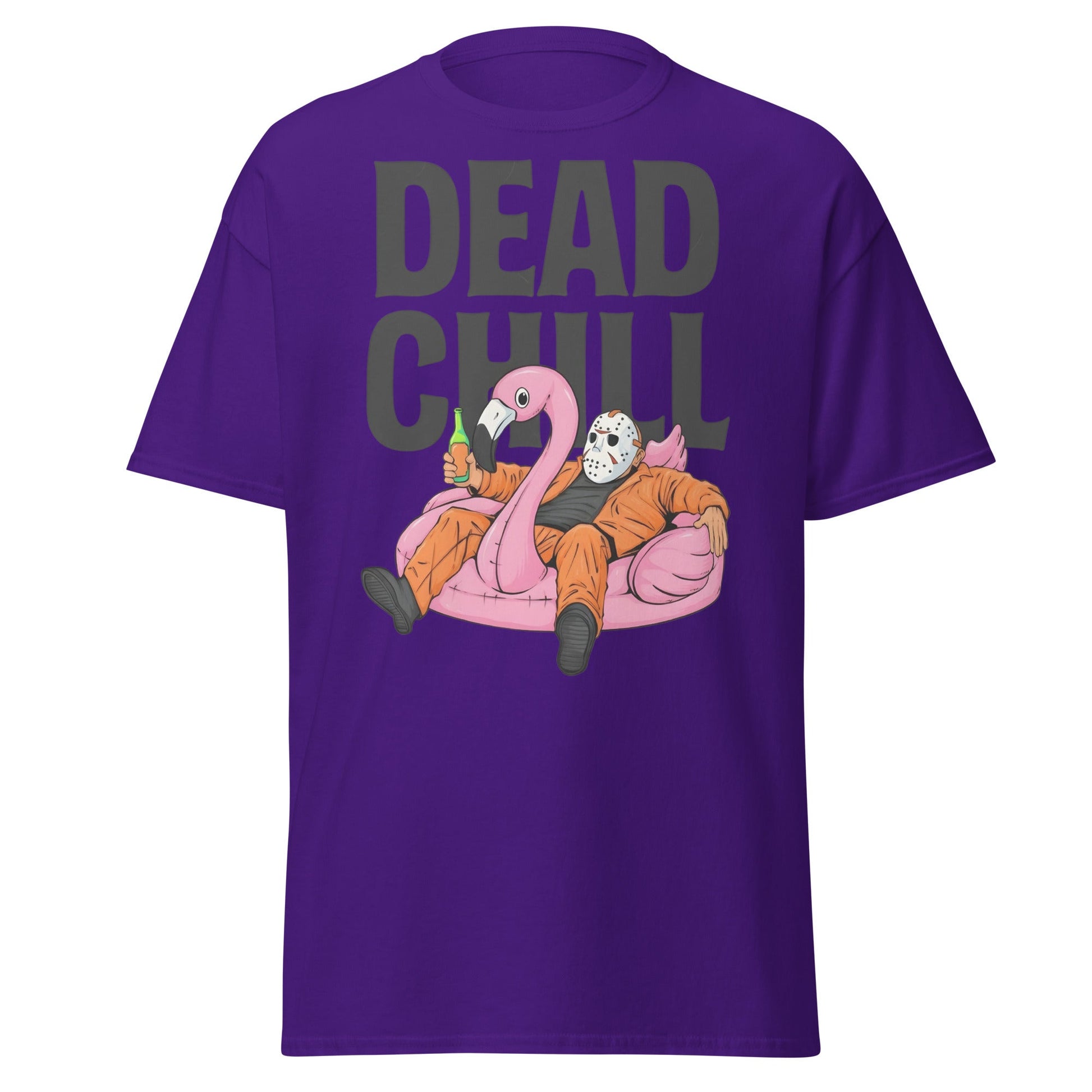 Dead Chill T-Shirt | Funny Horror Slasher Parody Tee - Purple - T-Shirts Online