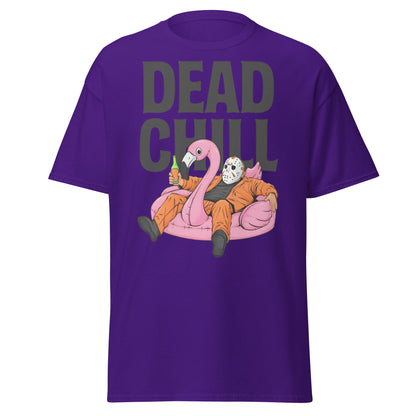 Dead Chill T-Shirt | Funny Horror Slasher Parody Tee - Purple - T-Shirts Online