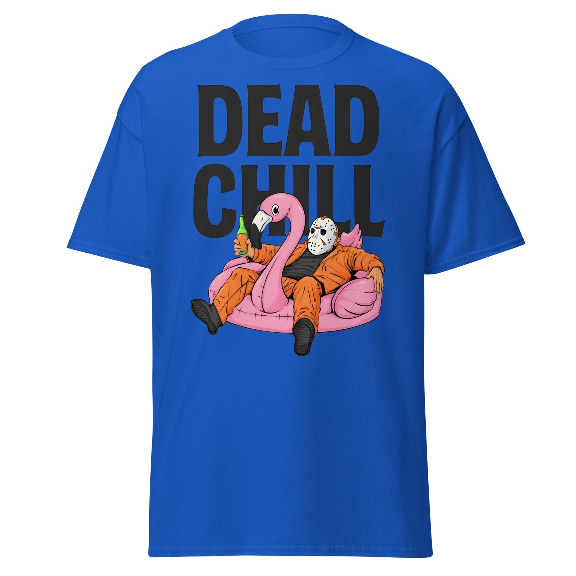 Dead Chill T-Shirt | Funny Horror Slasher Parody Tee - Royal - T-Shirts Online