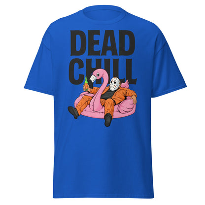 Dead Chill T-Shirt | Funny Horror Slasher Parody Tee - Royal - T-Shirts Online