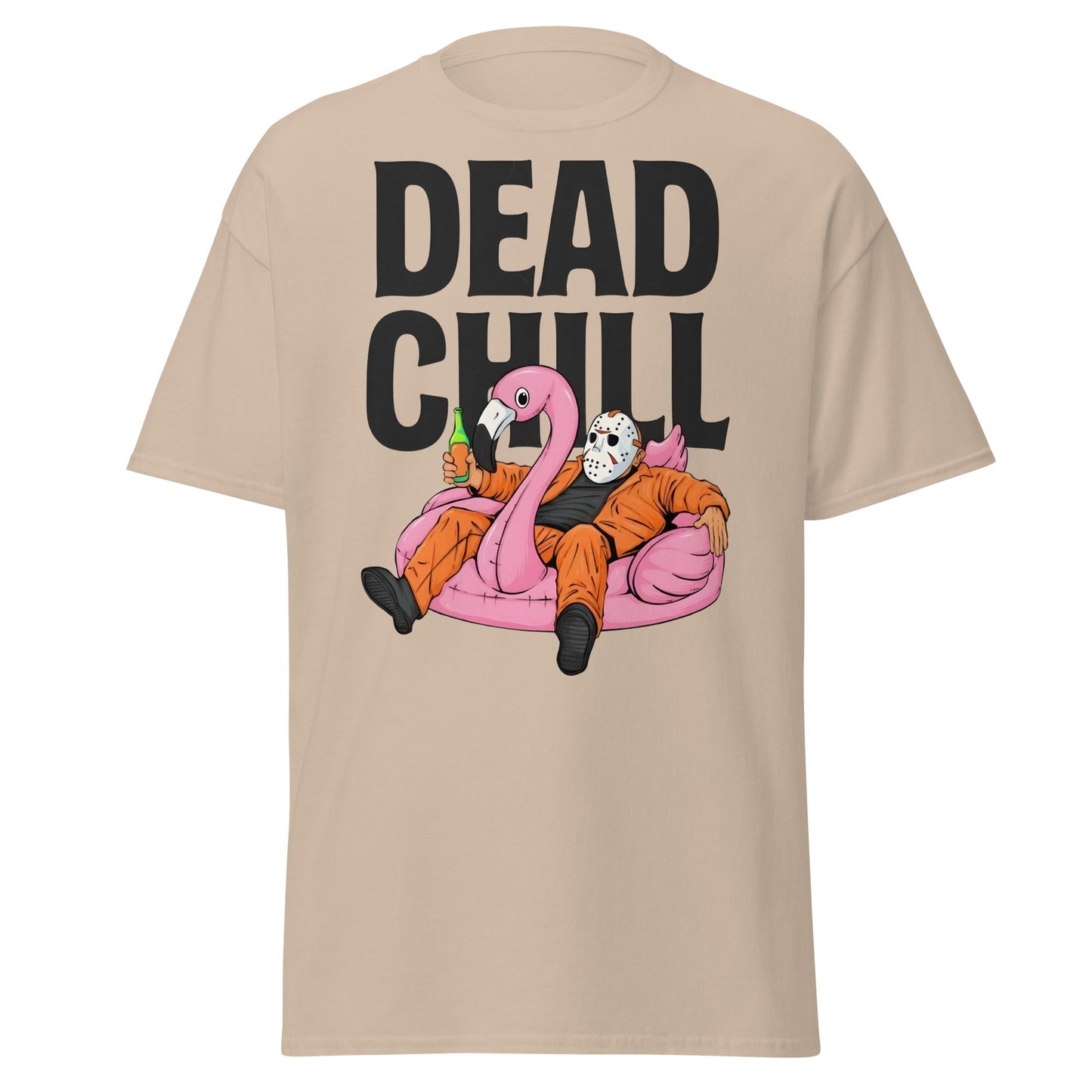 Dead Chill T-Shirt | Funny Horror Slasher Parody Tee - Sand - T-Shirts Online