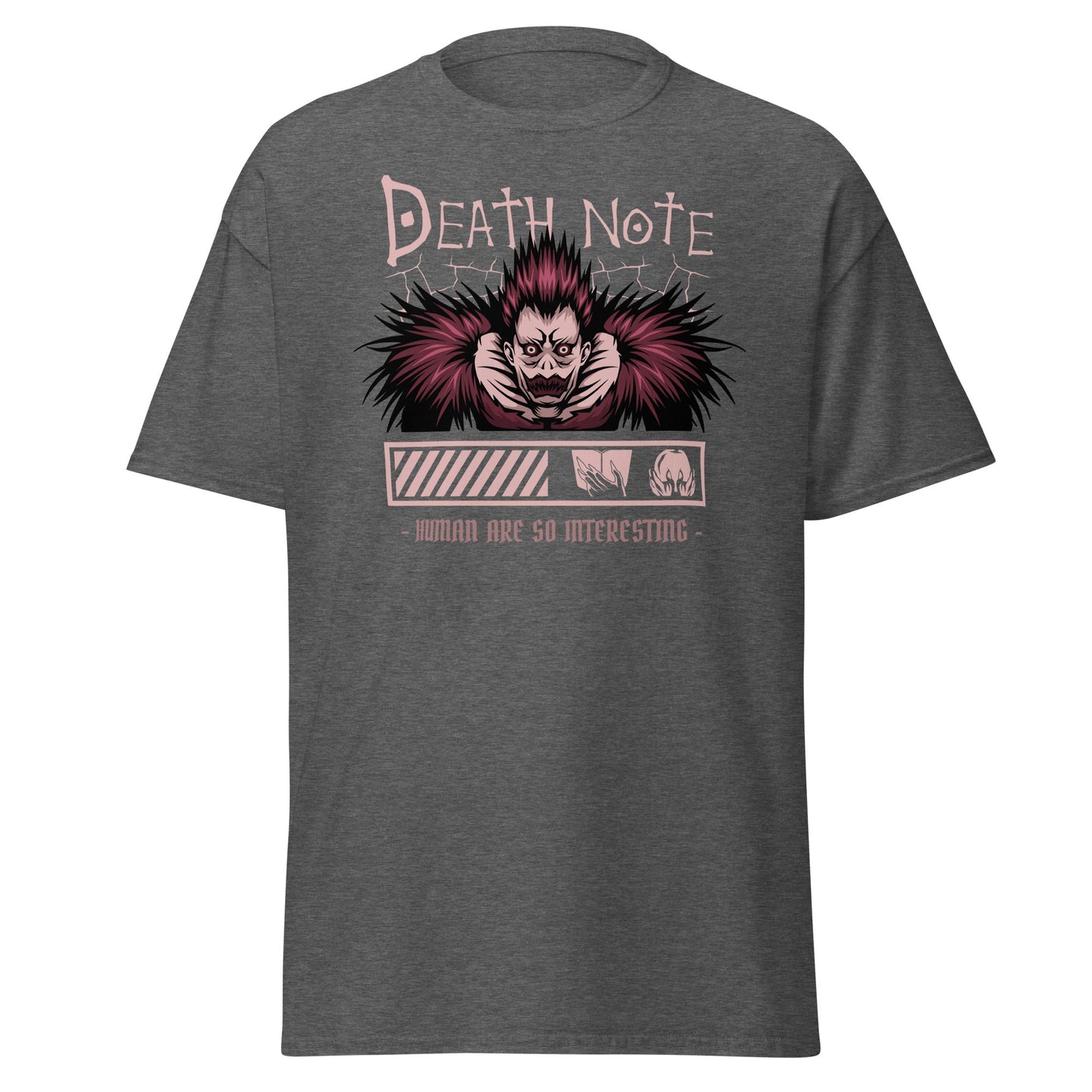 Death Note Anime T-Shirt – Iconic Manga Graphic Tee - Dark Heather - T-Shirts Online