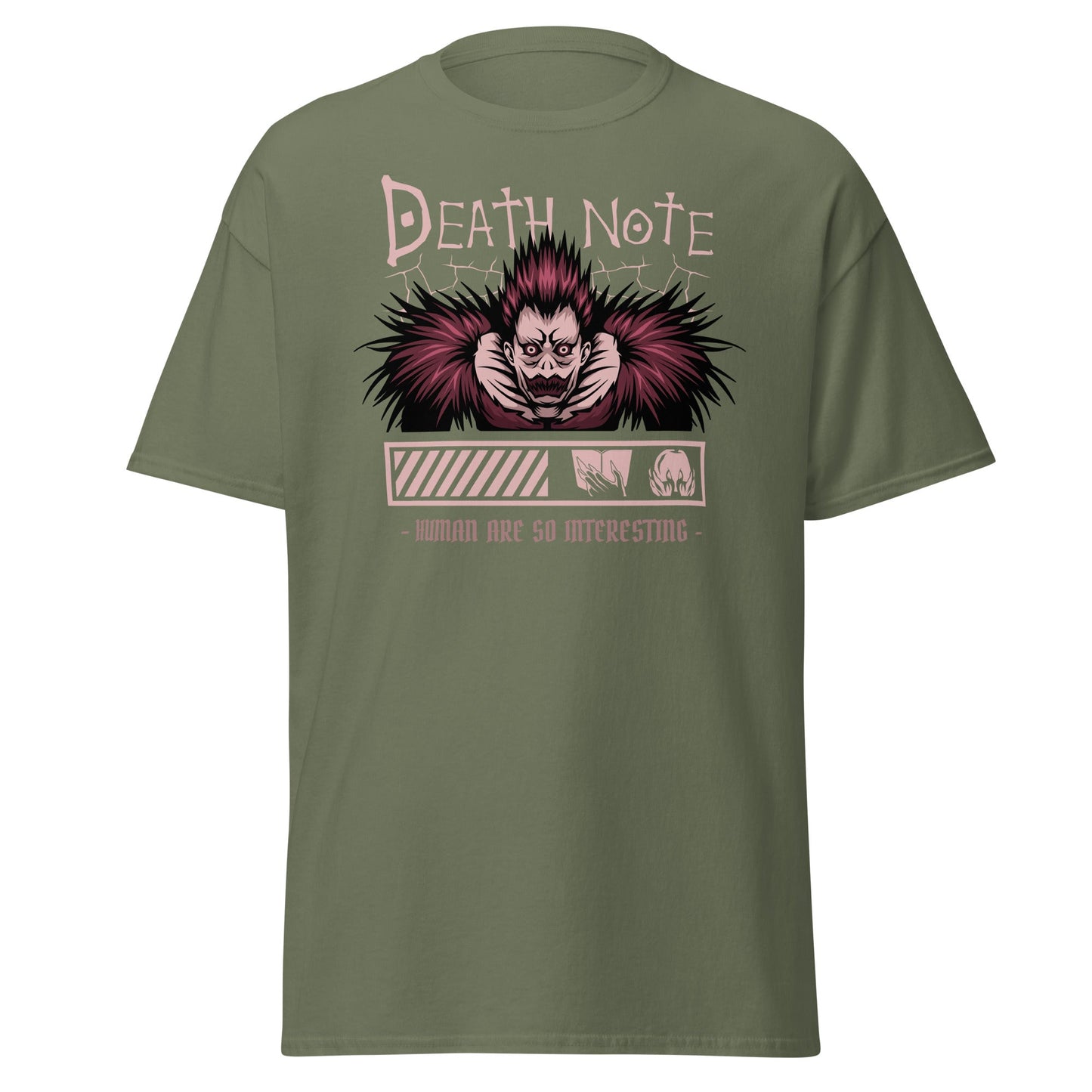 Death Note Anime T-Shirt – Iconic Manga Graphic Tee - Military Green - T-Shirts Online