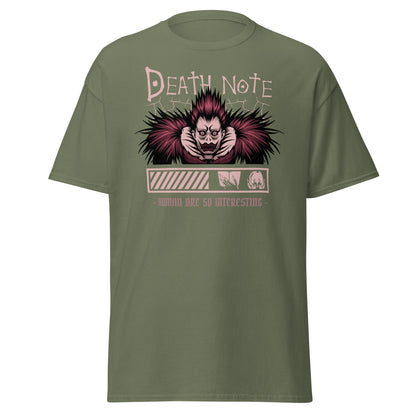 Death Note Anime T-Shirt – Iconic Manga Graphic Tee - Military Green - T-Shirts Online