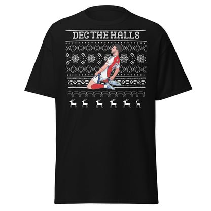 Dec The Halls T-Shirt – Christmas Football Celebration - Black - T-Shirts Online