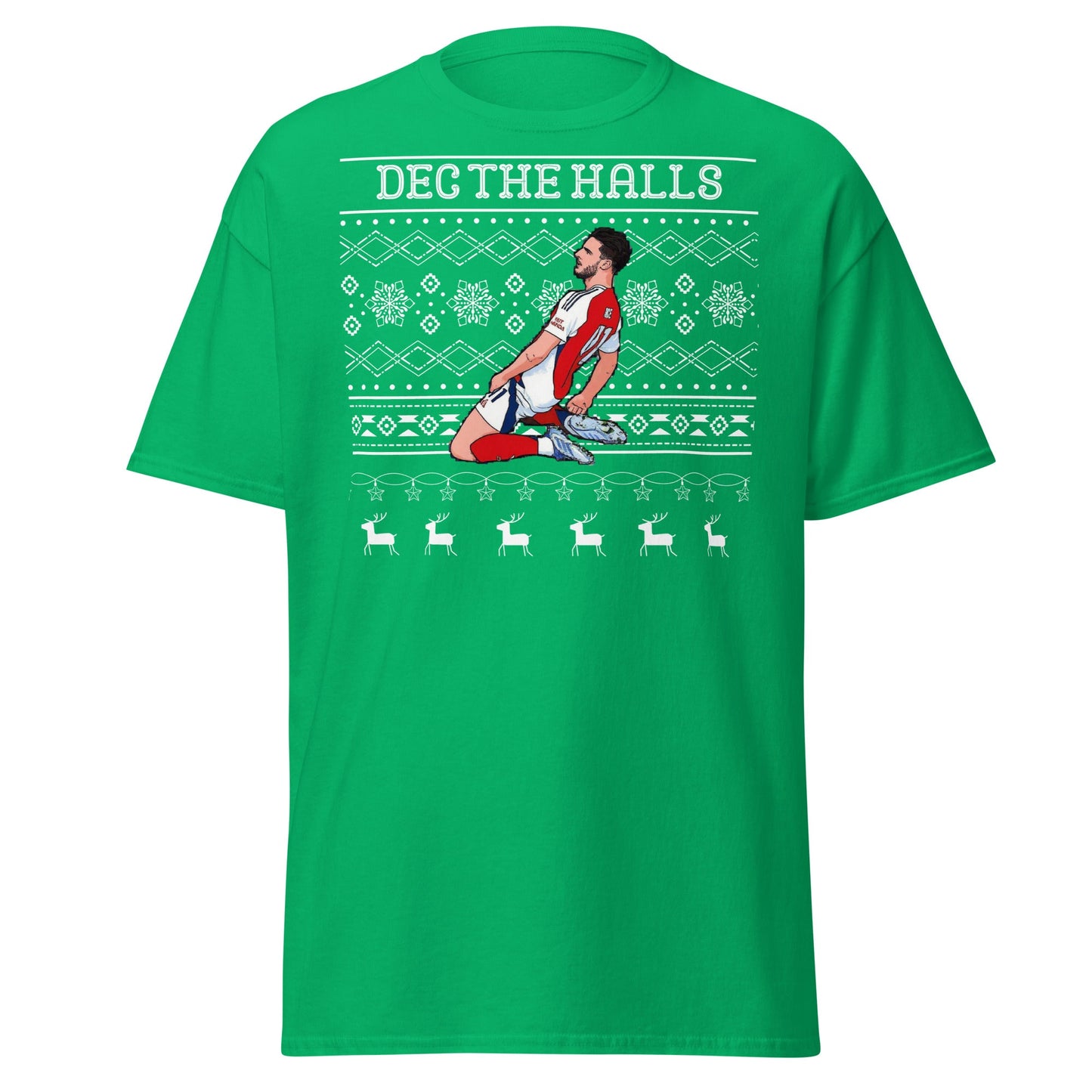 Dec The Halls T-Shirt – Christmas Football Celebration - Irish Green - T-Shirts Online
