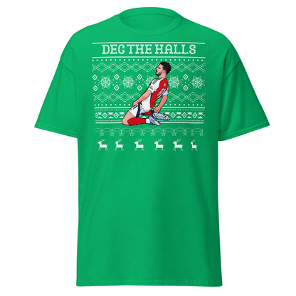 Dec The Halls T-Shirt – Christmas Football Celebration - Irish Green - T-Shirts Online