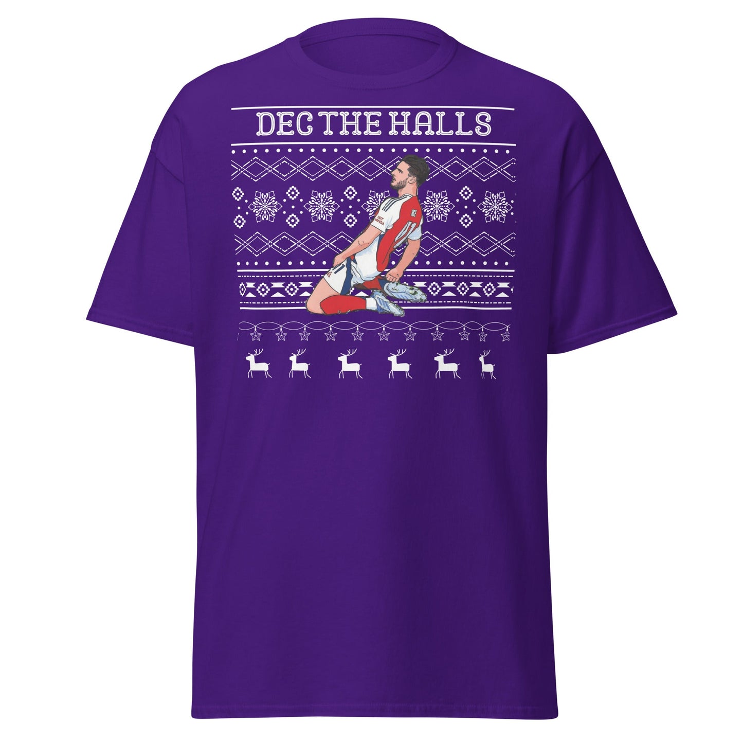 Dec The Halls T-Shirt – Christmas Football Celebration - Purple - T-Shirts Online