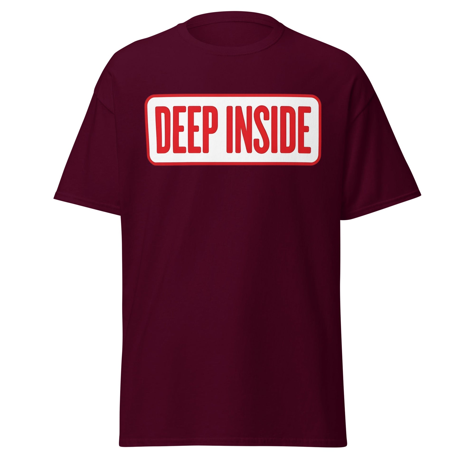 Deep Inside Armwrestling T-Shirt - Hook Technique Tee - Maroon - T-Shirts Online