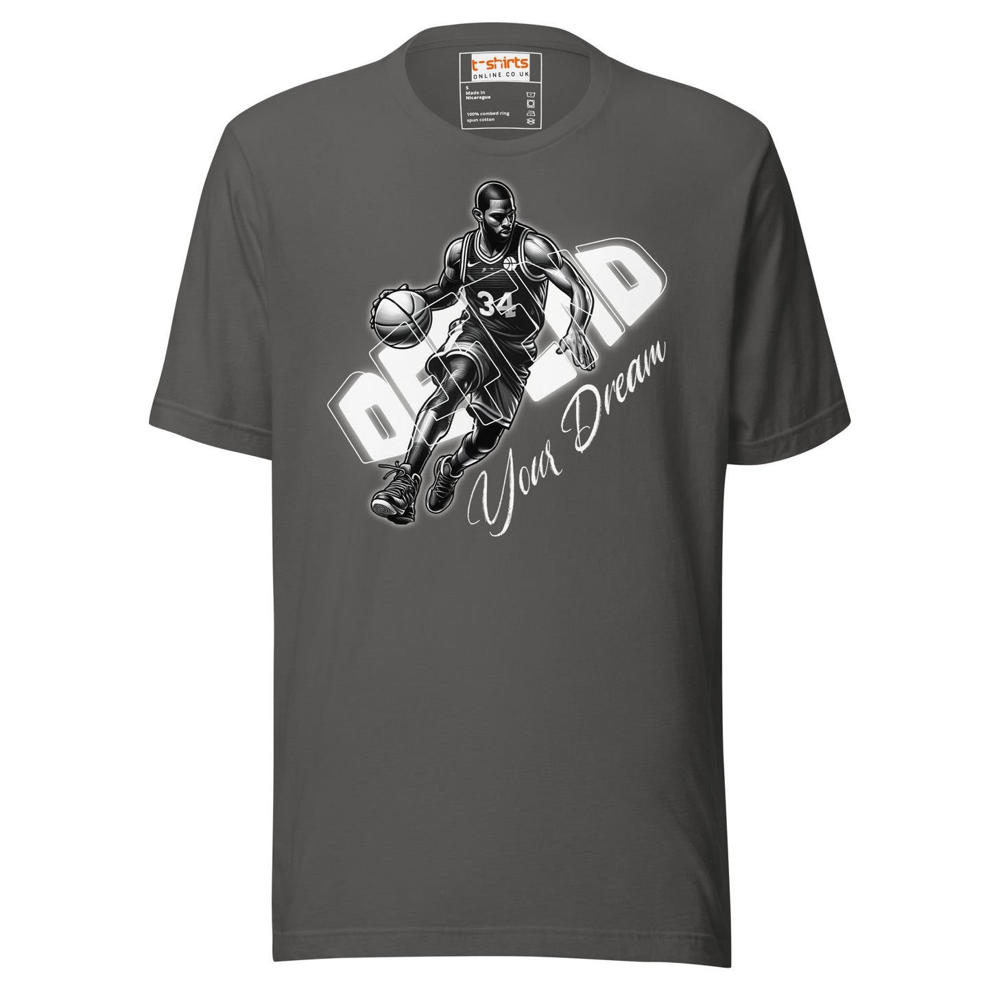 Defend Your Dream T-Shirt | Basketball Tee - Asphalt - T-Shirts Online