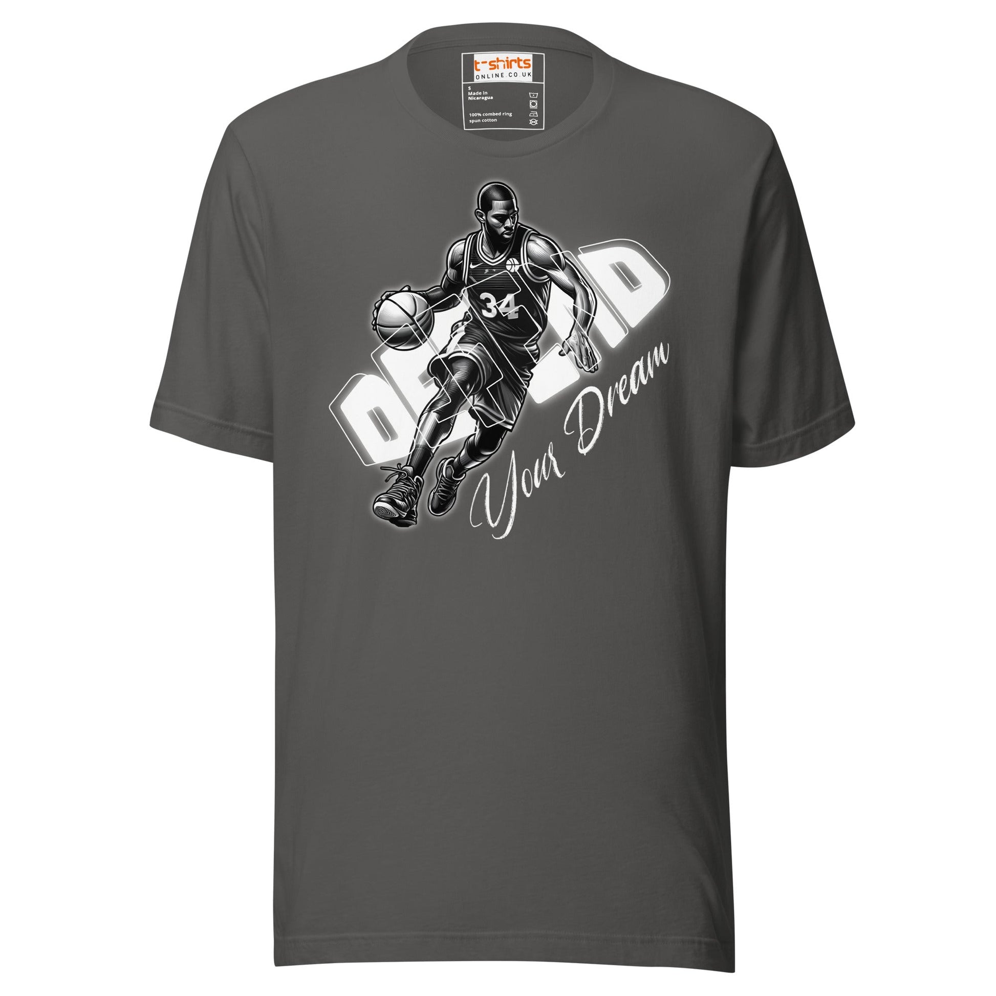 Defend Your Dream T-Shirt | Basketball Tee - Asphalt - T-Shirts Online