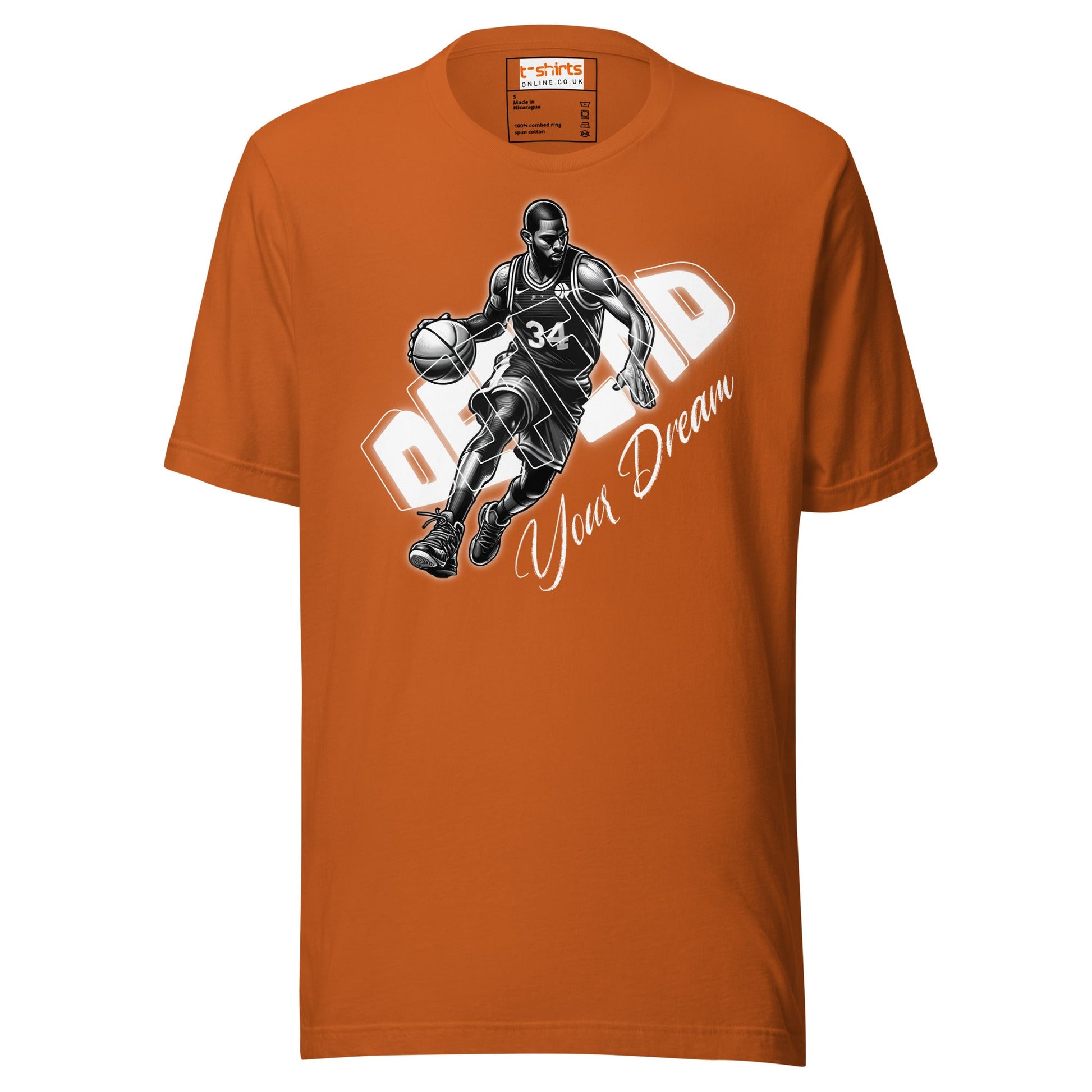 Defend Your Dream T-Shirt | Basketball Tee - Autumn - T-Shirts Online