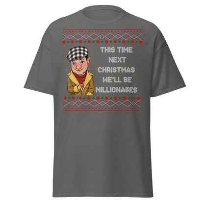 Del Boy Millionaires Christmas T-Shirt - Funny TV Quote - Charcoal - T-Shirts Online