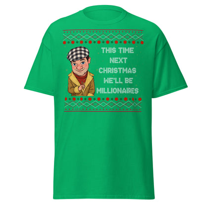 Del Boy Millionaires Christmas T-Shirt - Funny TV Quote - Irish Green - T-Shirts Online