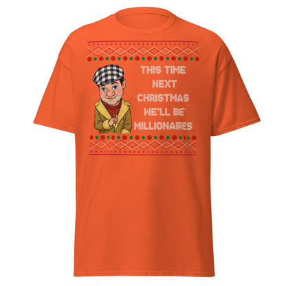 Del Boy Millionaires Christmas T-Shirt - Funny TV Quote - Orange - T-Shirts Online