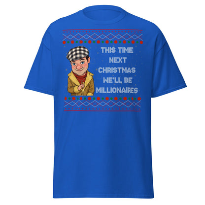 Del Boy Millionaires Christmas T-Shirt - Funny TV Quote - Royal - T-Shirts Online