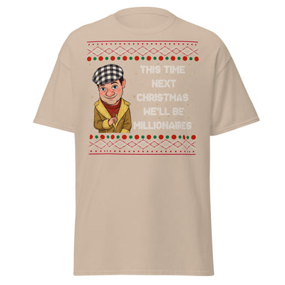 Del Boy Millionaires Christmas T-Shirt - Funny TV Quote - Sand - T-Shirts Online
