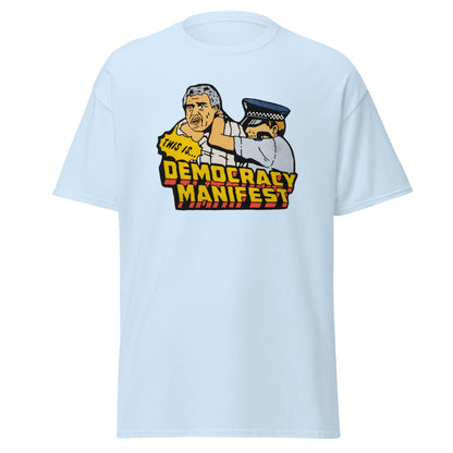 Democracy Manifest | Meme T-Shirt - Light Blue - T-Shirts Online