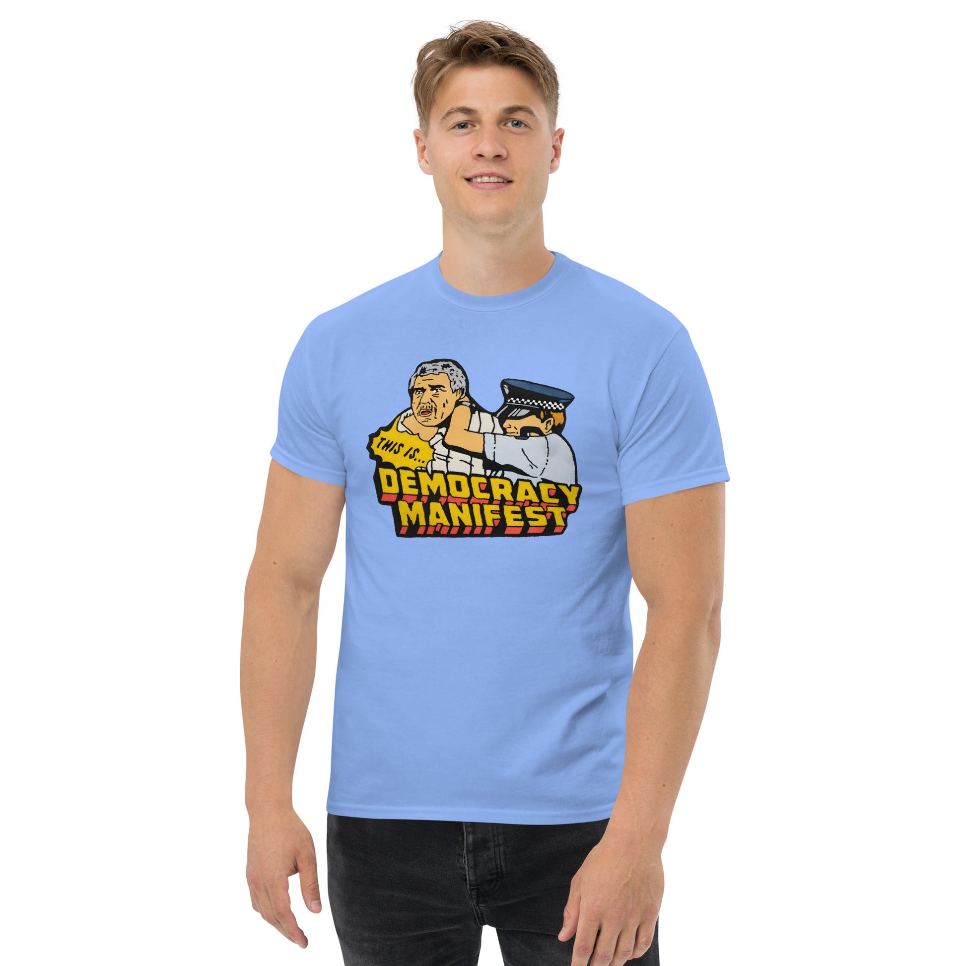Democracy Manifest | Meme T-Shirt - Black - T-Shirts Online