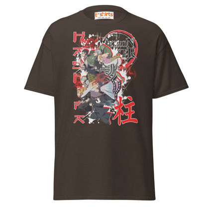 Demon Slayer Hashira Anime Graphic T-Shirt - Dark Chocolate - T-Shirts Online