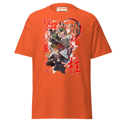 Demon Slayer Hashira Anime Graphic T-Shirt - Orange - T-Shirts Online